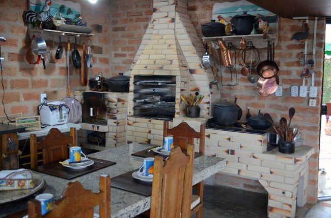 Conjunto 4 por 1 Refracon com Churrasqueira, Forno e Fogão a Lenha